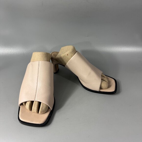 Neil J. Rodgers Sue Mules Square Toe Slim Fit Sandals, Size 37.5 - Picture 2 of 13